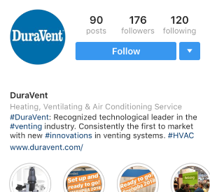 DuraVent Instagram Profile